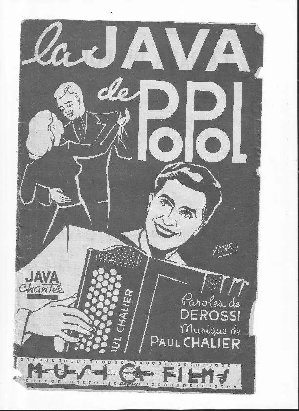 télécharger la partition d'accordéon La Java de Popol au format PDF