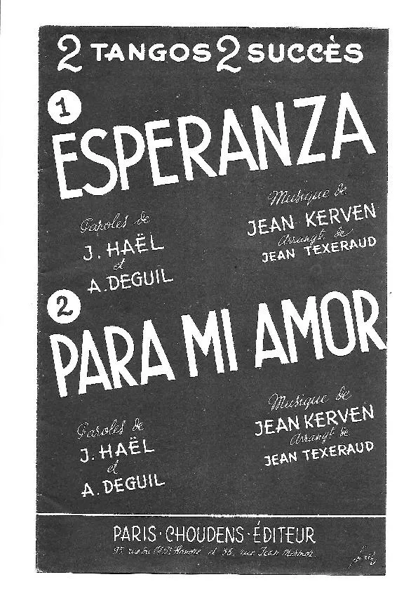 télécharger la partition d'accordéon Esperanza (Arrangement : Jean Texeraud) (Orchestration) (Tango) au format PDF