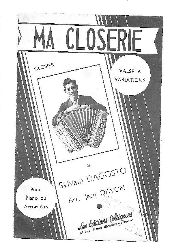 télécharger la partition d'accordéon Ma closerie (Arrangement : Jean Davon) (Valse à Variations) au format PDF