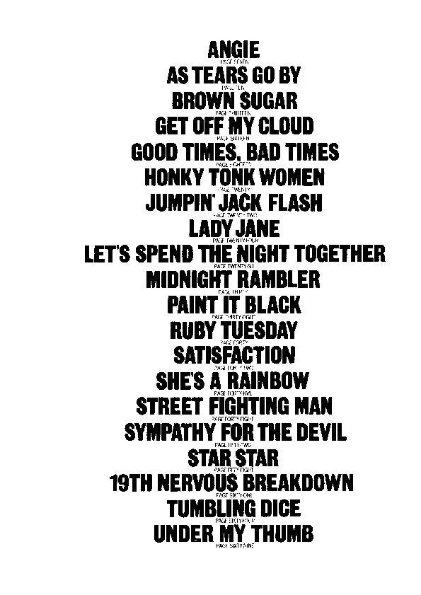 télécharger la partition d'accordéon The Rolling Stones : Songbook (20 Titres) au format PDF