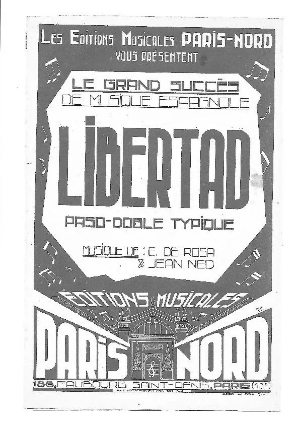 télécharger la partition d'accordéon Libertad (Paso Doble) au format PDF