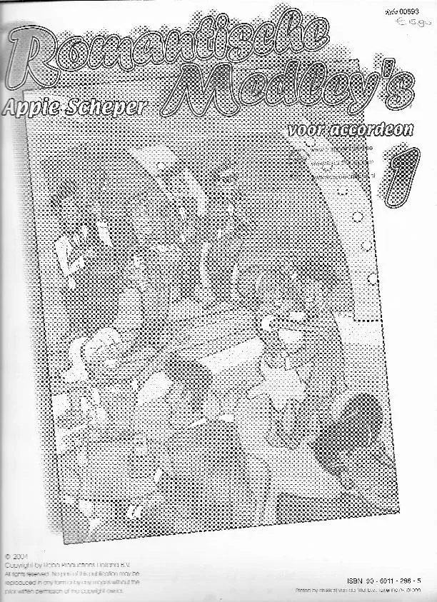 télécharger la partition d'accordéon Romantische medley's voor accordeon (Arrangement : Appie Scheper) (Deel 1) (7 medleys) au format PDF