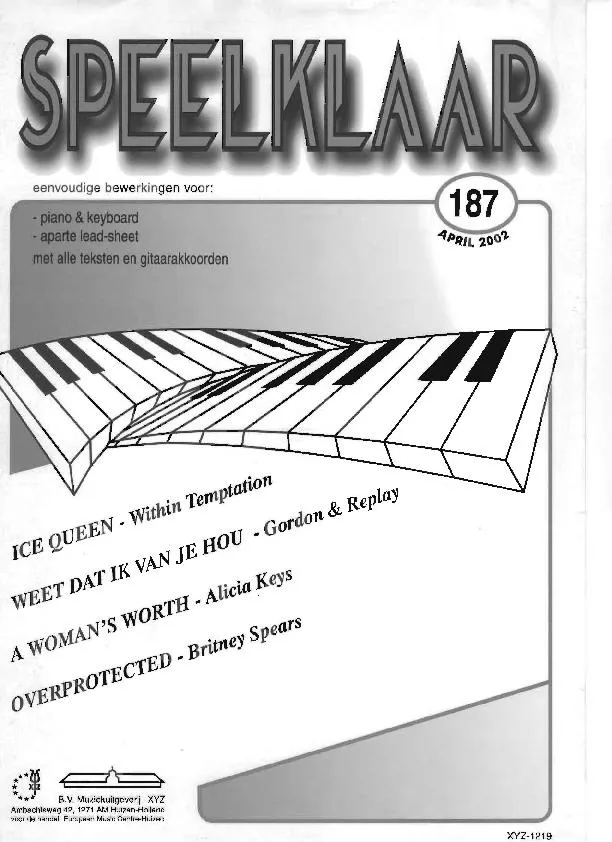 télécharger la partition d'accordéon Speelklaar (Volume 187) (4 titres) au format PDF