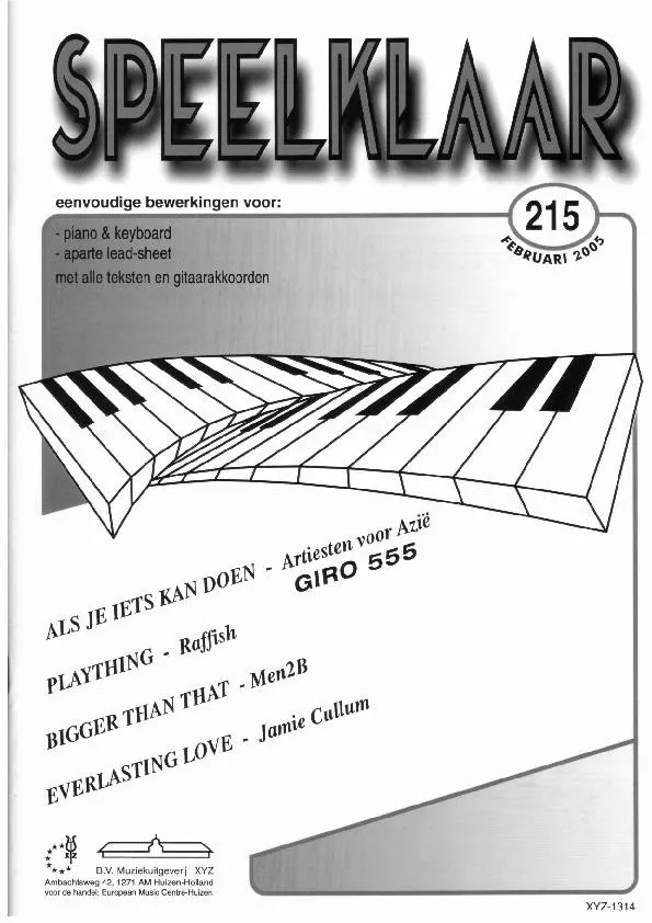 télécharger la partition d'accordéon Speelklaar (Volume 215) (4 titres) au format PDF