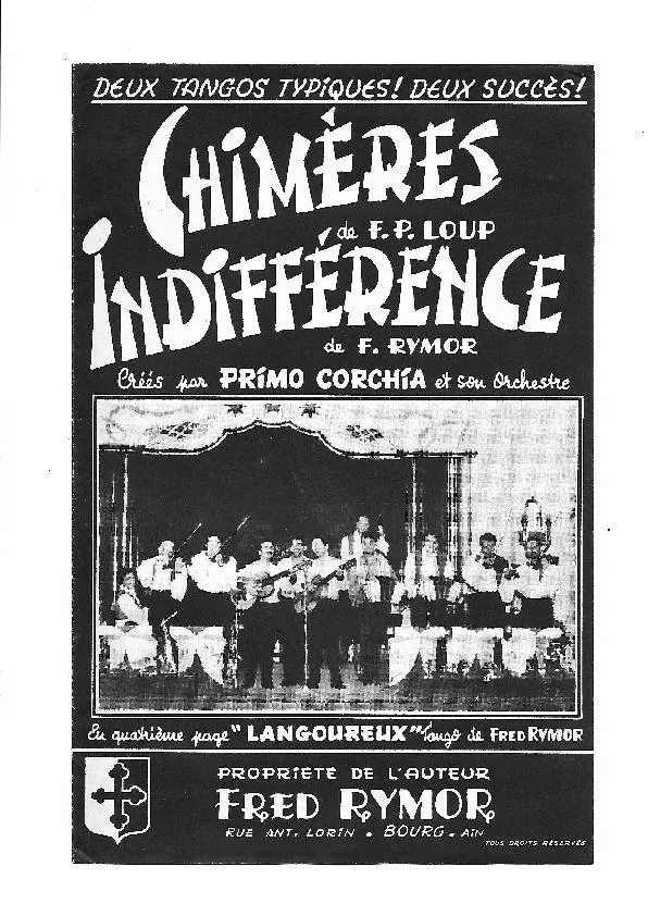 télécharger la partition d'accordéon Chimères (Orchestration) (Tango Typique) au format PDF