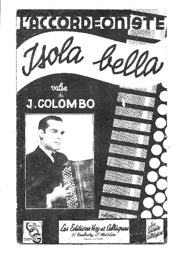 télécharger la partition d'accordéon Isola Bella (Arrangement : Paul Fontaine) (Valse Musette) au format PDF