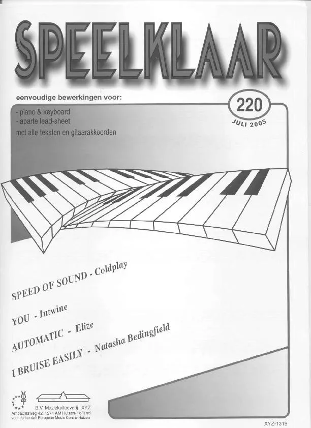 télécharger la partition d'accordéon Speelklaar (Volume 220) (4 titres) au format PDF