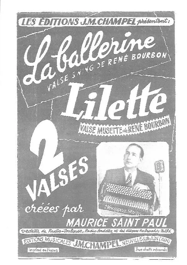 télécharger la partition d'accordéon Lilette + Musette Java (Valse Musette + Java) au format PDF