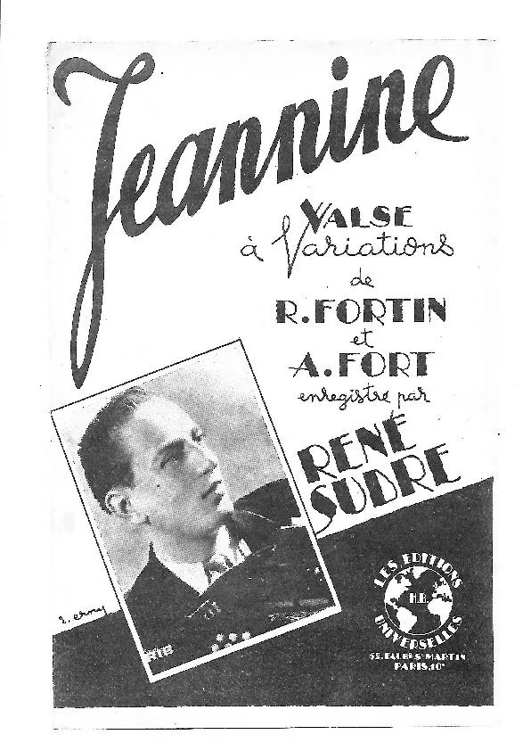 télécharger la partition d'accordéon Jeannine (Valse Musette) au format PDF