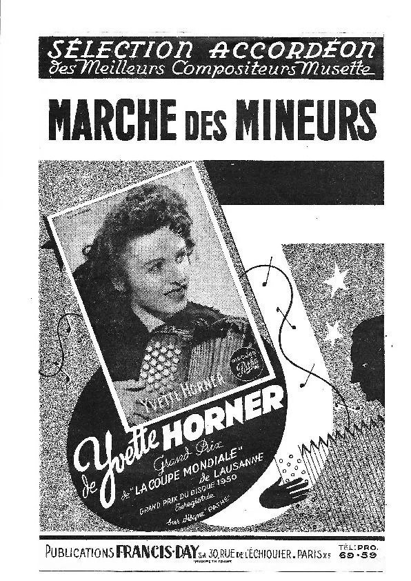 télécharger la partition d'accordéon Marche des Mineurs au format PDF