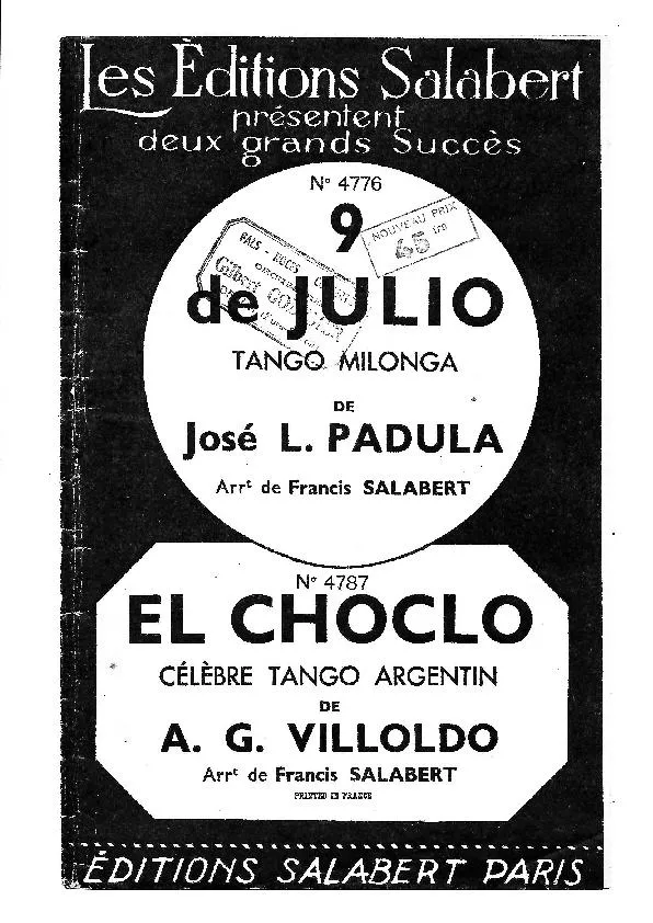 télécharger la partition d'accordéon El Choclo (Arrangement : Francis Salabert) (Tango Argentin) au format PDF