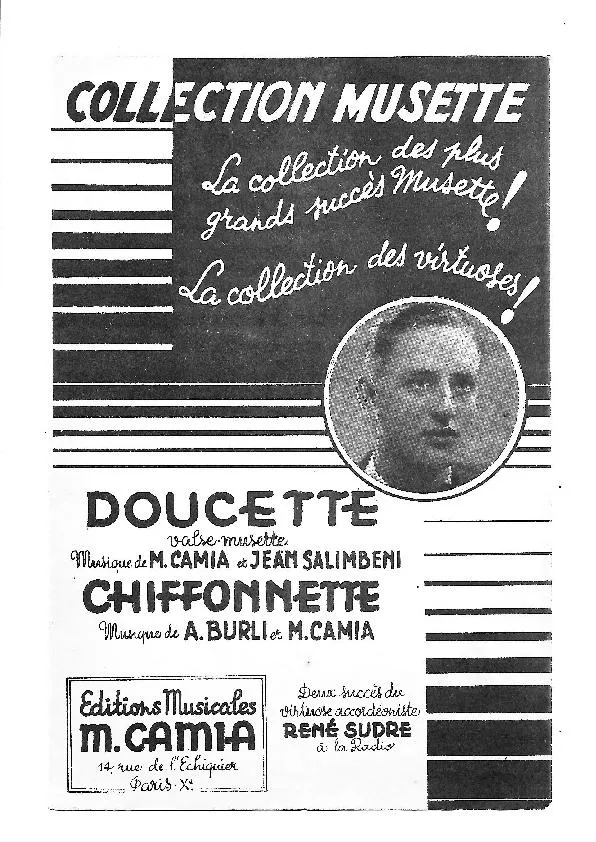 télécharger la partition d'accordéon Doucette (Valse Musette) au format PDF