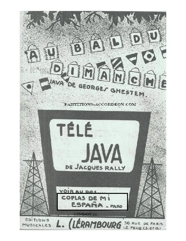 télécharger la partition d'accordéon Coplas de mi España (Paso Doble) au format PDF