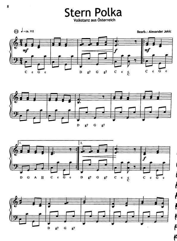 télécharger la partition d'accordéon Stern Polka (Volkstanz aus Österreich) (Danse populaire Autrichienne) au format PDF