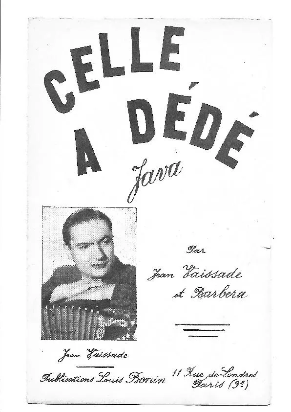 télécharger la partition d'accordéon Celle à Dédé (Orchestration) (Java) au format PDF