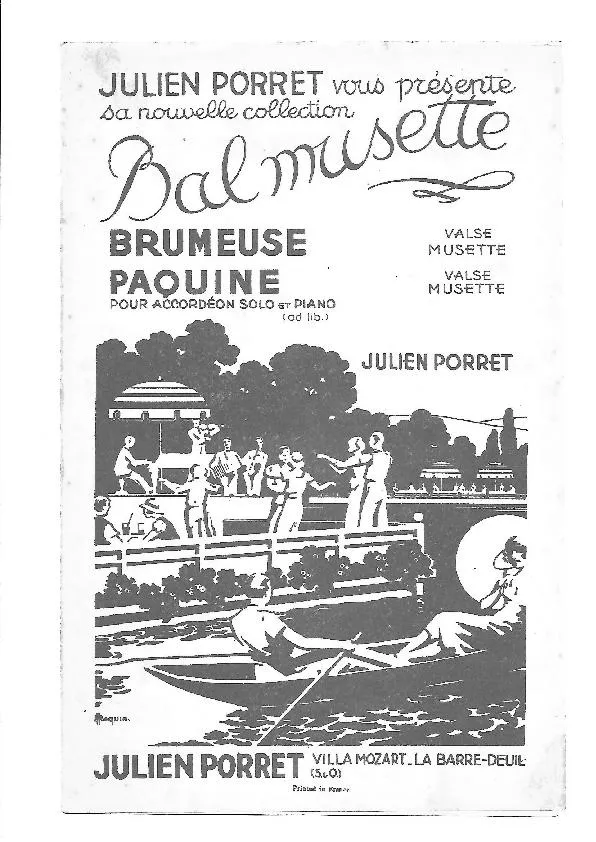 télécharger la partition d'accordéon Brumeuse (Valse Musette) au format PDF