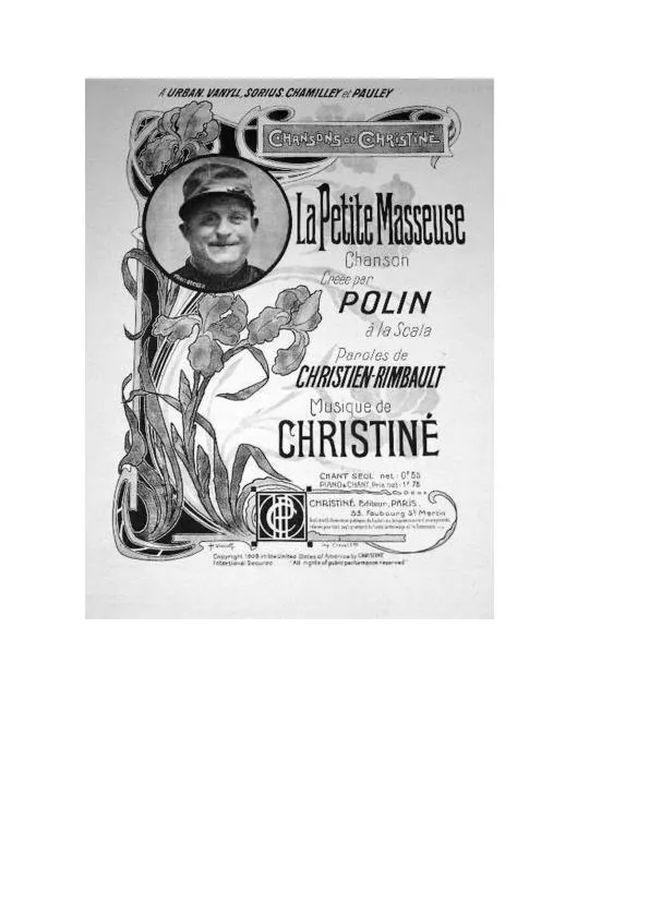 télécharger la partition d'accordéon La Petite Masseuse (Chanson créée par Polin) au format PDF