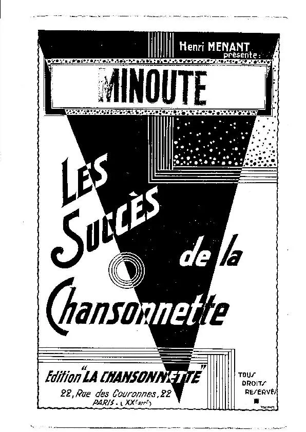 télécharger la partition d'accordéon Minoute (Valse) au format PDF