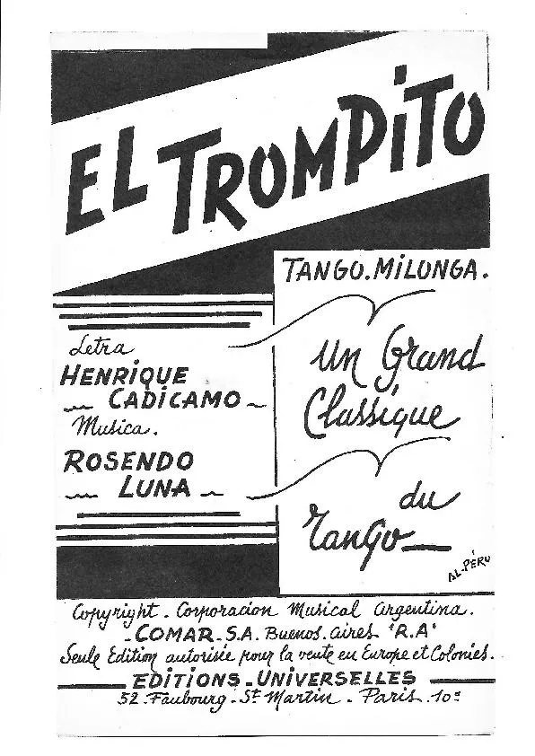 télécharger la partition d'accordéon El Trompito (Orchestration) (Tango Milonga) au format PDF