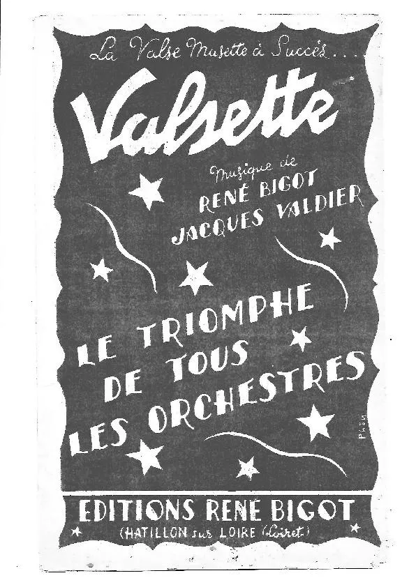 télécharger la partition d'accordéon Valsette (Orchestration) au format PDF