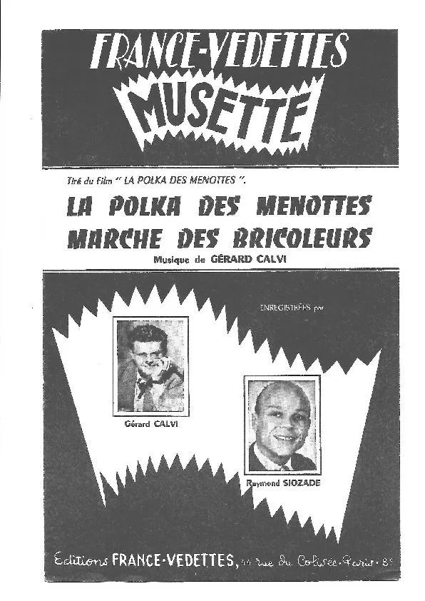 télécharger la partition d'accordéon Marche des bricoleurs (Du film : La polka des menottes) (Orchestration) au format PDF