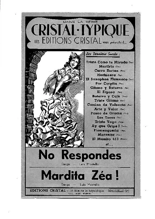 télécharger la partition d'accordéon Mardita Zéa (Tango) au format PDF