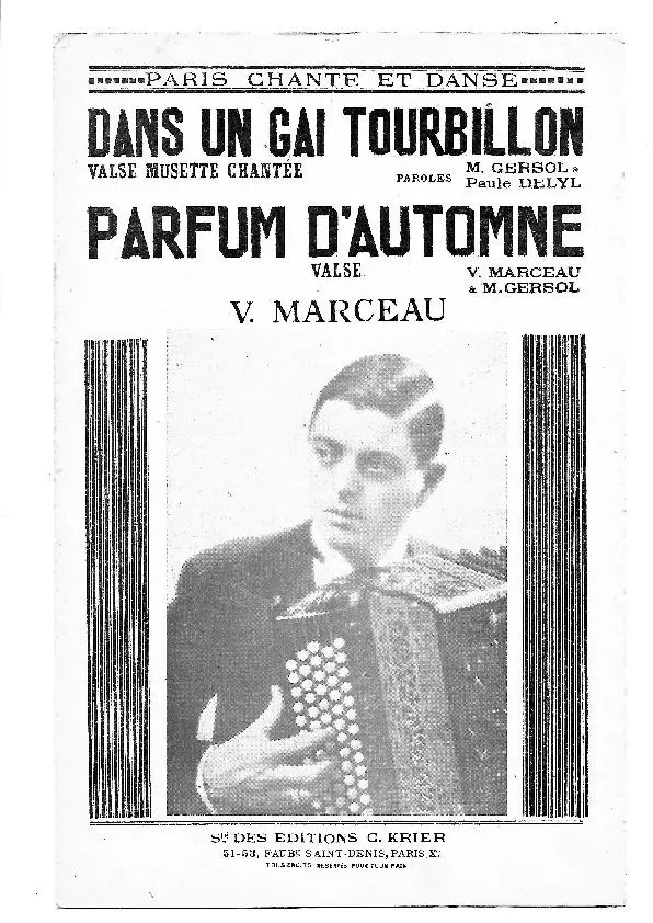 télécharger la partition d'accordéon Parfum d'automne (Orchestration Complète) (Valse) au format PDF
