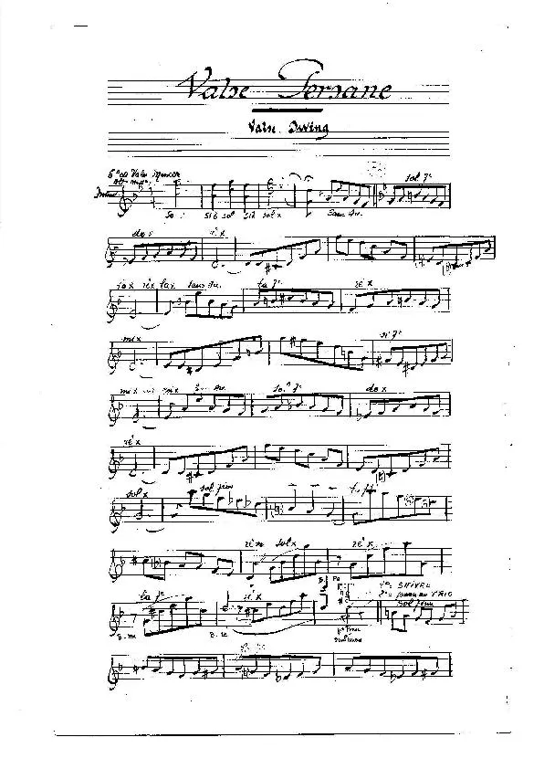 télécharger la partition d'accordéon Valse Persane (Valse Swing) (Manuscrite par le compositeur) au format PDF