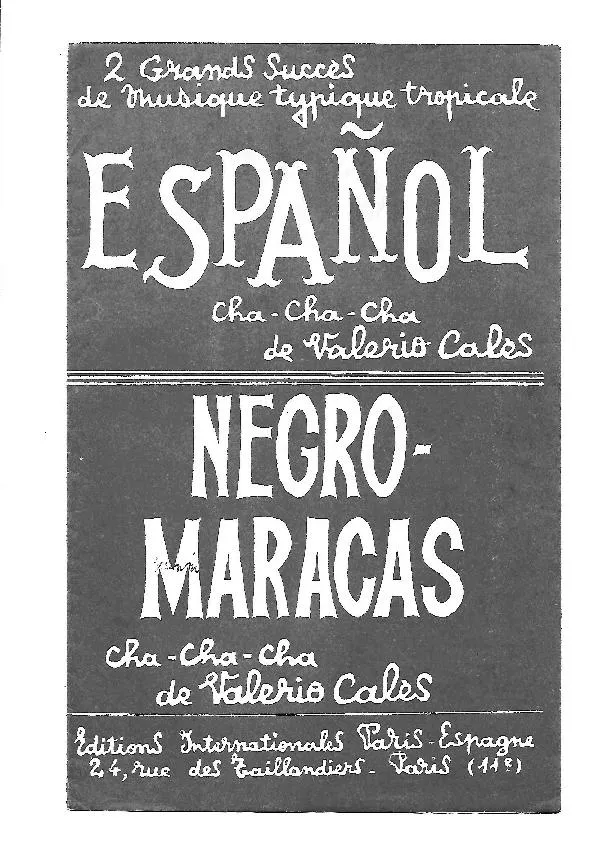télécharger la partition d'accordéon Negros Maracas (Orchestration Complète) (Cha Cha Cha) au format PDF
