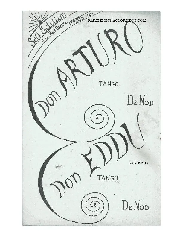 télécharger la partition d'accordéon Don Arturo (Tango) au format PDF