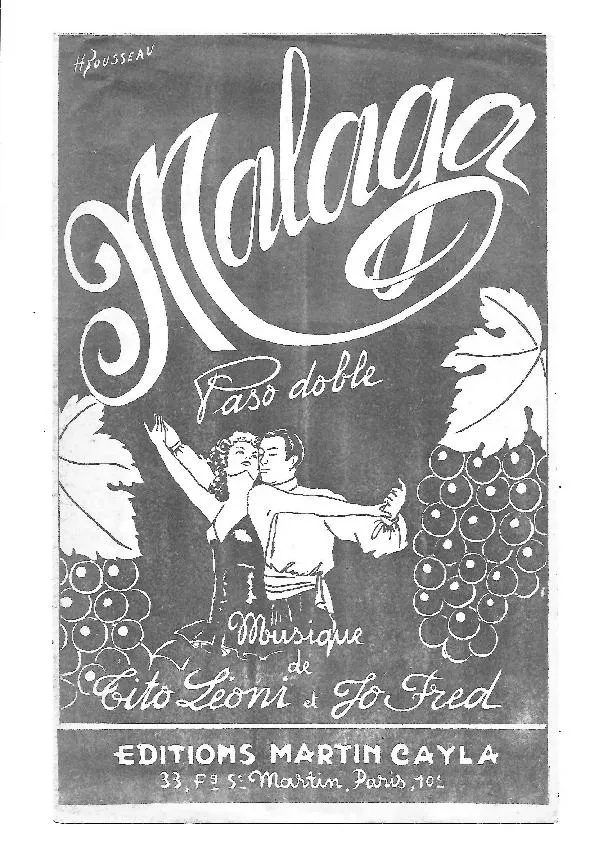télécharger la partition d'accordéon Malaga (Paso Doble) au format PDF