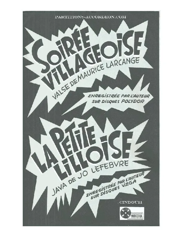 télécharger la partition d'accordéon La petite Lilloise (Orchestration) (Java) au format PDF