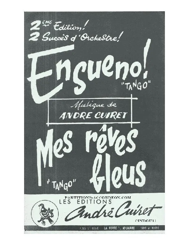 télécharger la partition d'accordéon Mes rêves bleus (Orchestration) (Tango) au format PDF