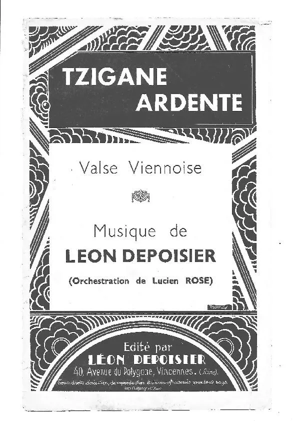 télécharger la partition d'accordéon Tzigane ardente (Valse Viennoise) (Partie : Piano Conducteur) au format PDF