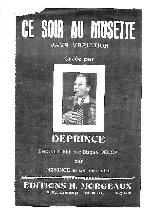 télécharger la partition d'accordéon Ce soir au musette (Java Chantée à Variations) au format PDF