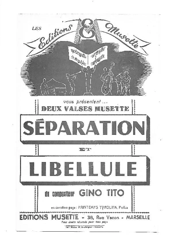 télécharger la partition d'accordéon Séparation (orchestration) (Valse musette) au format PDF
