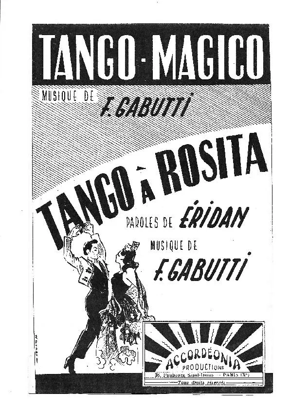 télécharger la partition d'accordéon Tango Magico (Orchestration) au format PDF