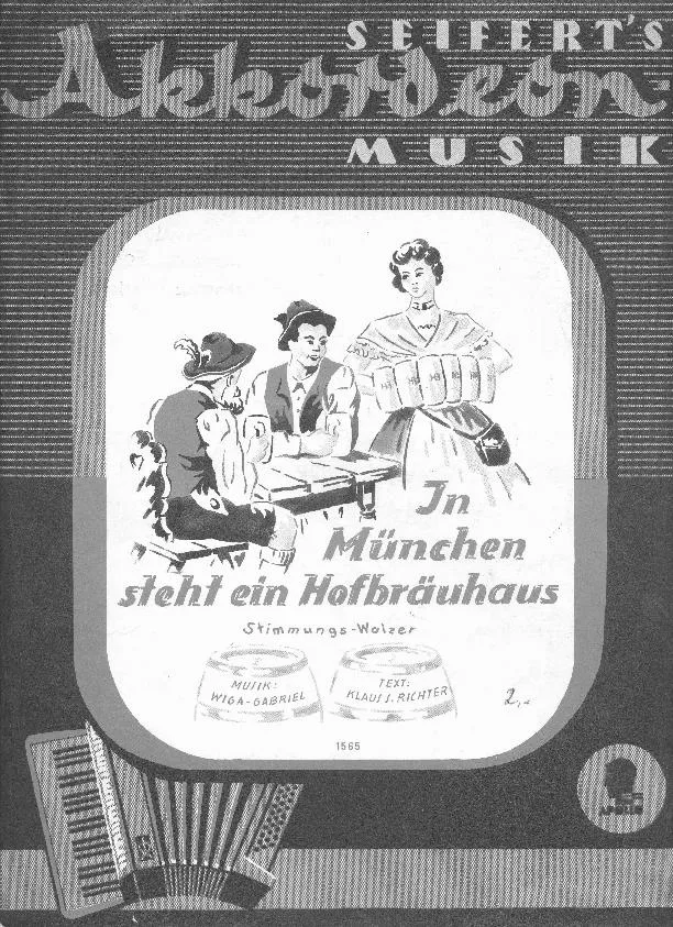 télécharger la partition d'accordéon In München steht ein Hofbräuhaus (Arrangement : Peter Fries) au format PDF