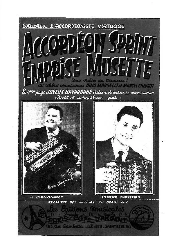 télécharger la partition d'accordéon Accordéon Sprint (Valse Musette) au format PDF