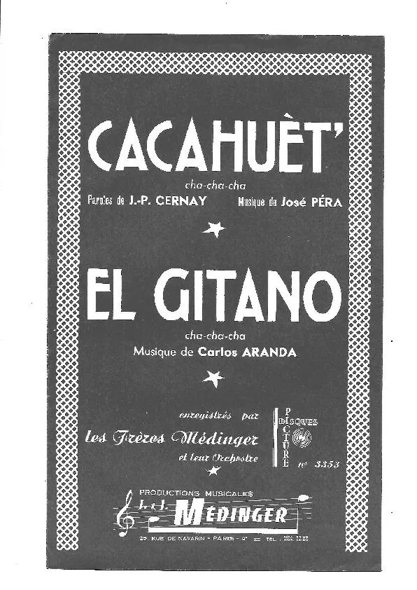 télécharger la partition d'accordéon Cacahuèt' (Orchestration) (Cha Cha Cha) au format PDF