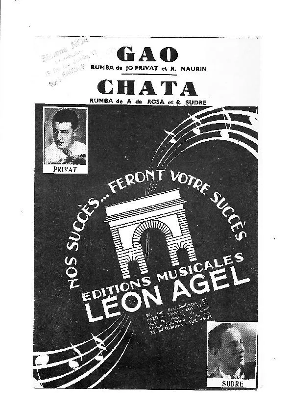 télécharger la partition d'accordéon Chata (Rumba Orientale) au format PDF