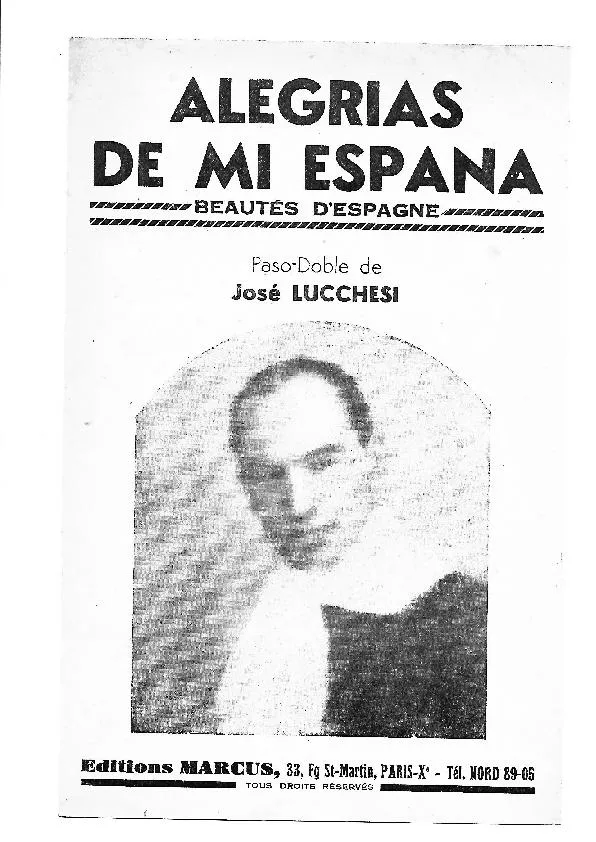 télécharger la partition d'accordéon Alegrias de mi Espana (Beautés d'Espagne) (Paso Doble) au format PDF