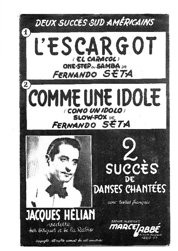 télécharger la partition d'accordéon L'escargot (El caracol) (Orchestration) (Samba-One Step) au format PDF