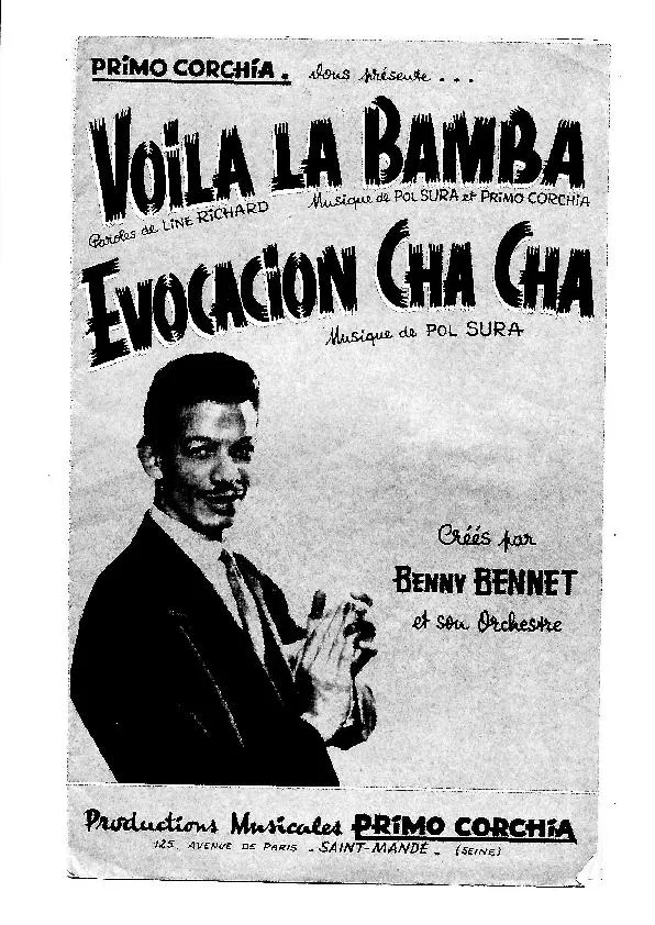télécharger la partition d'accordéon Evocacion Cha Cha (Créé par : Benny Bennet) (Orchestration) au format PDF