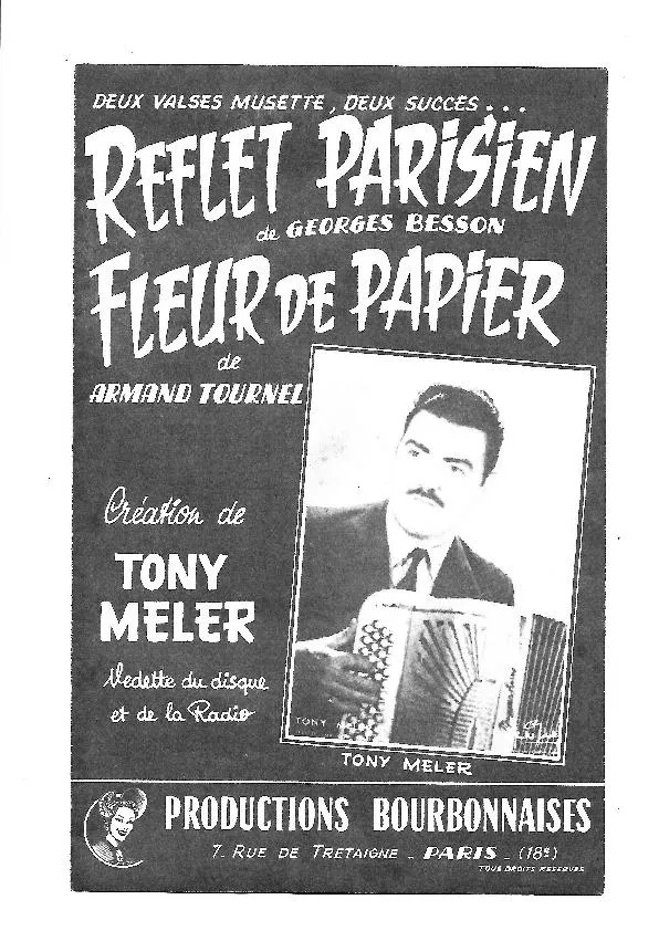 télécharger la partition d'accordéon Reflet Parisien (Valse Musette) au format PDF