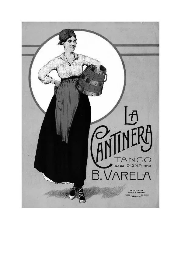 télécharger la partition d'accordéon La Cantinera (Tango) au format PDF