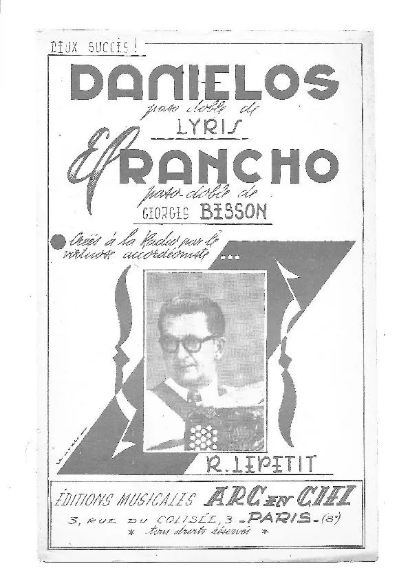 télécharger la partition d'accordéon Danielos (Orchestration) (Paso Doble) au format PDF
