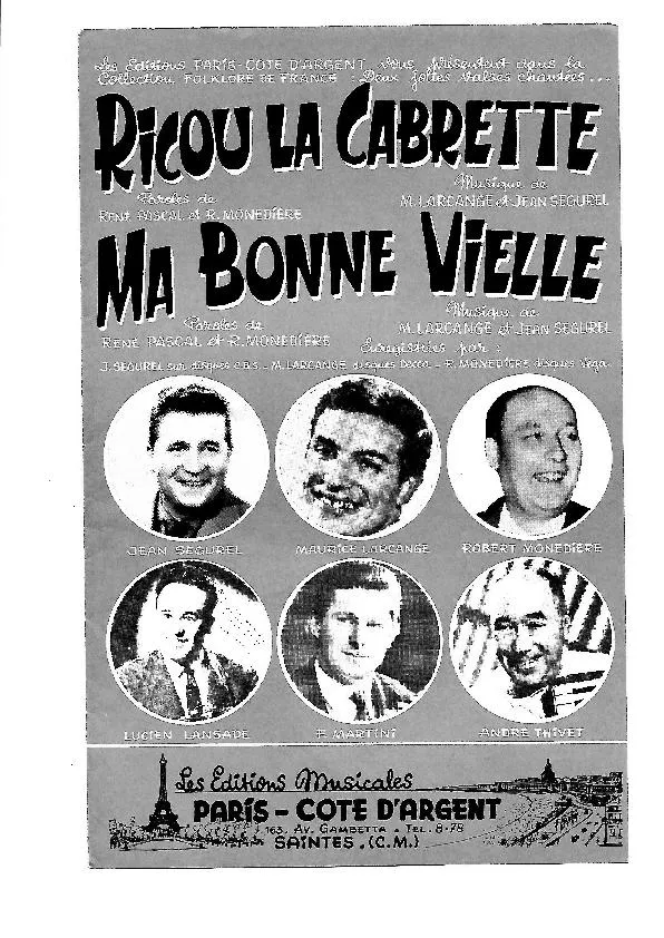 télécharger la partition d'accordéon Ricou la cabrette (Arrangement : Dino Margelli) (Orchestration) (Valse Bourrée) au format PDF