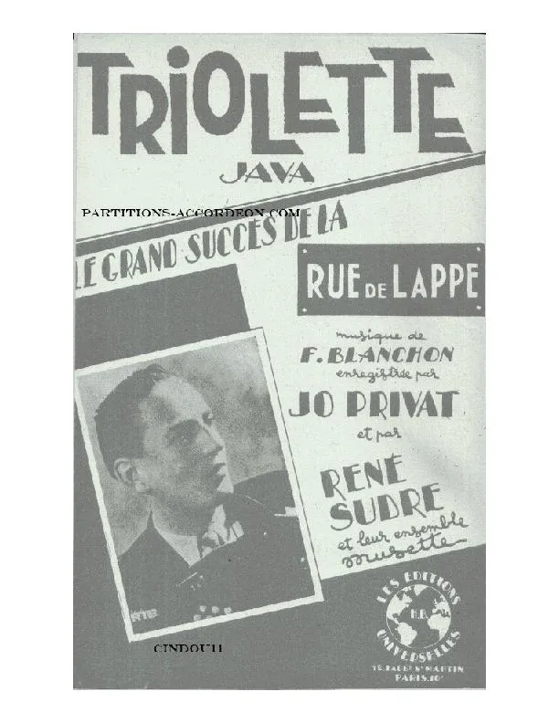 télécharger la partition d'accordéon Triolette (Orchestration) (Java Variations) au format PDF