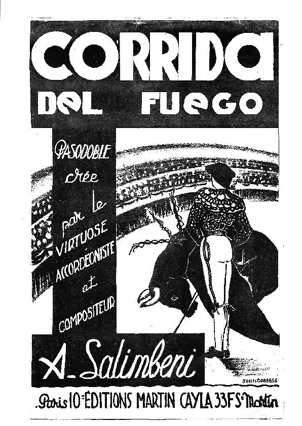 télécharger la partition d'accordéon Corrida del fuego (Paso Doble) au format PDF